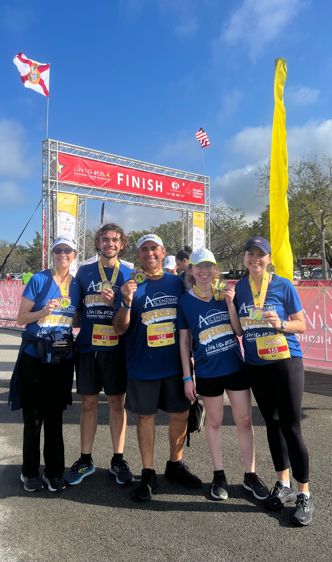 Ascendant employees at the finish line