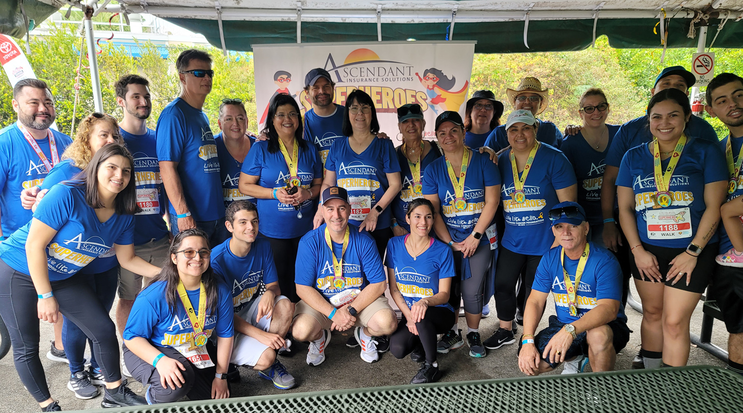 Ascendant employees at Live Like Bella Superhero 5K